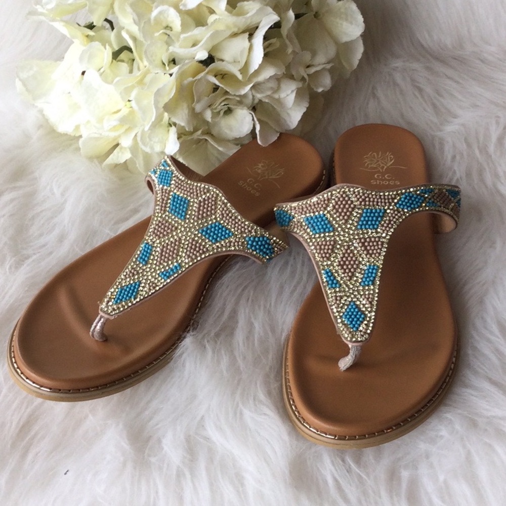 🆕G.C. Shoes Danya Beaded Sandals